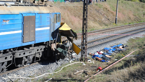 Súlyos vasúti baleset Ukrajnában  