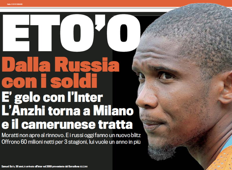 Eto'o visszatér Milánóba? 