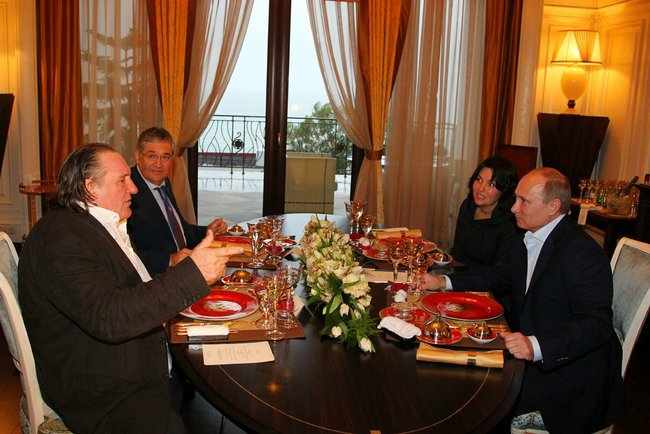 Depardieu Putyinnal vacsorázott