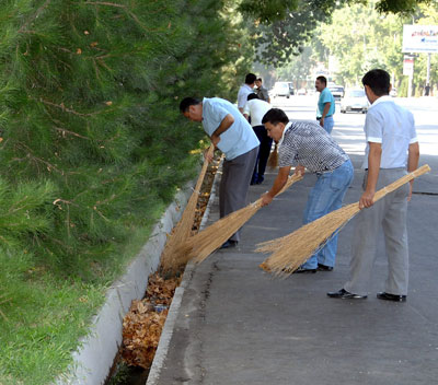 Taskent: ingyenmunka az ünnep tiszteletére