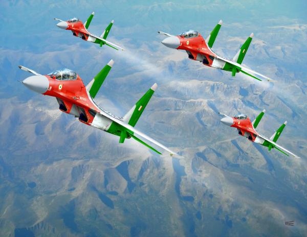 Indiai vadászgépek Tadzsikisztánban  