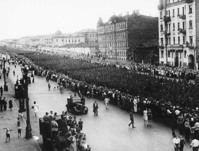 1944 - német foglyok menete Moszkvában 