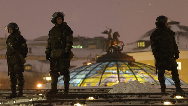 Fokozott rendőri jelenlét Moszkvában 