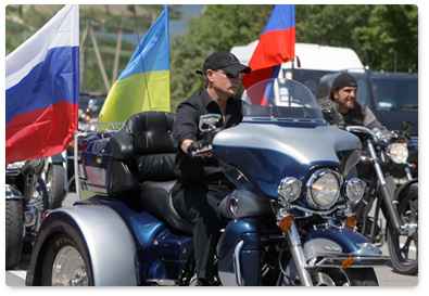 Putyin is részt vett a szevasztopoli bike show-n