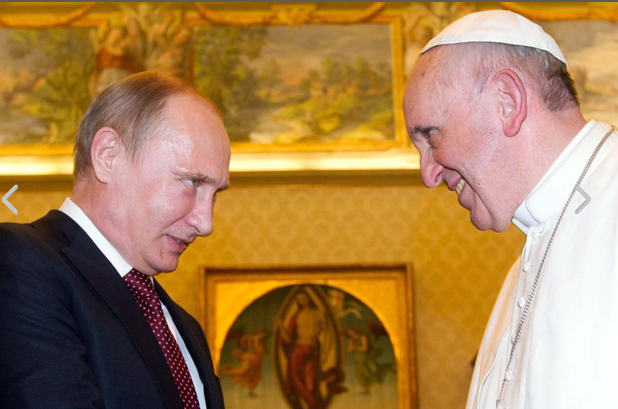 Putyin a pápánál 