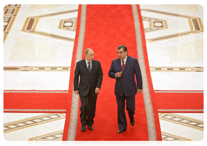 Rahmon-Putyin találkozó Dusanbéban 