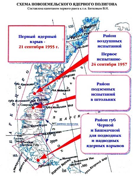 Kísérleti atomrobbantások Novaja Zemlján