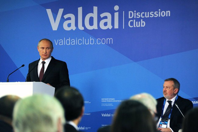 Putyin felszólalása a Valdaj Klubban